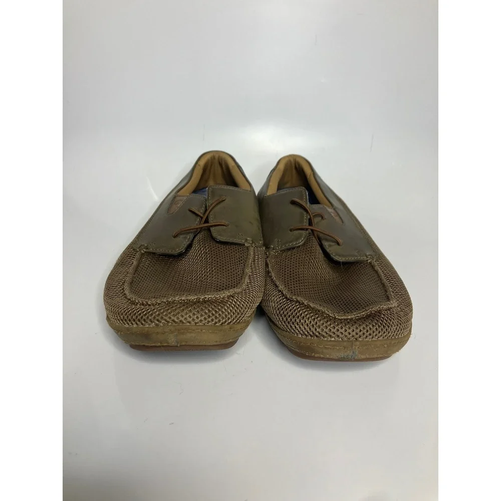 Olukai Mano Mesh Boat Shoes Mens 11 Brown‎ Good Breathable Slip On Loafers
